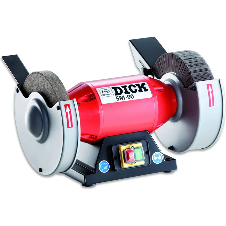 F. DICK Lamellenschleifmaschine SM-90 (Balliger Schliff, Filzpolierscheibe)