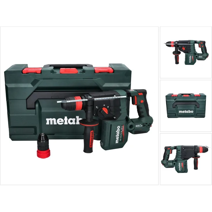 Metabo KH 18 LTX BL 28 Q Akku Bohrhammer 18 V 3 J SDS plus Brushless ( 601715840 ) + MetaboX - ohne Akku, ohne Ladegerät