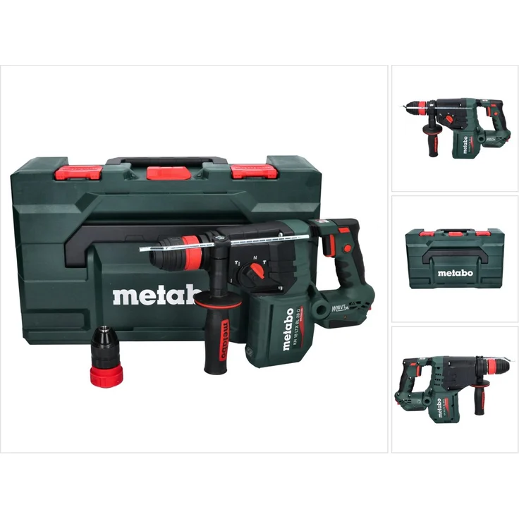 Metabo KH 18 LTX BL 28 Q Akku Bohrhammer 18 V 3 J SDS plus Brushless ( 601715840 ) + MetaboX - ohne Akku, ohne Ladegerät – Bild 1