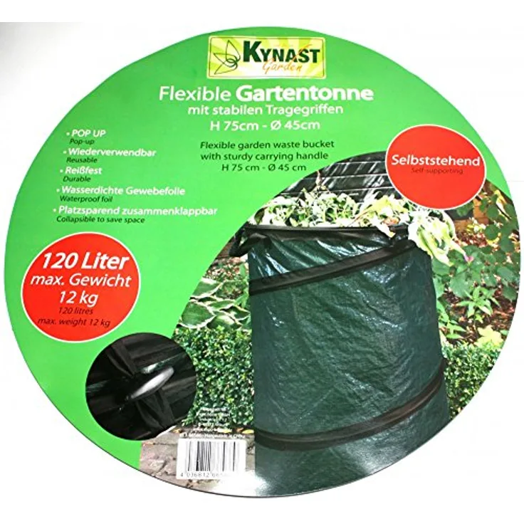 Kynast Garten Laub Sack Tonne POP UP 120 Ltr. 75 cm x 45 cm - Kynast