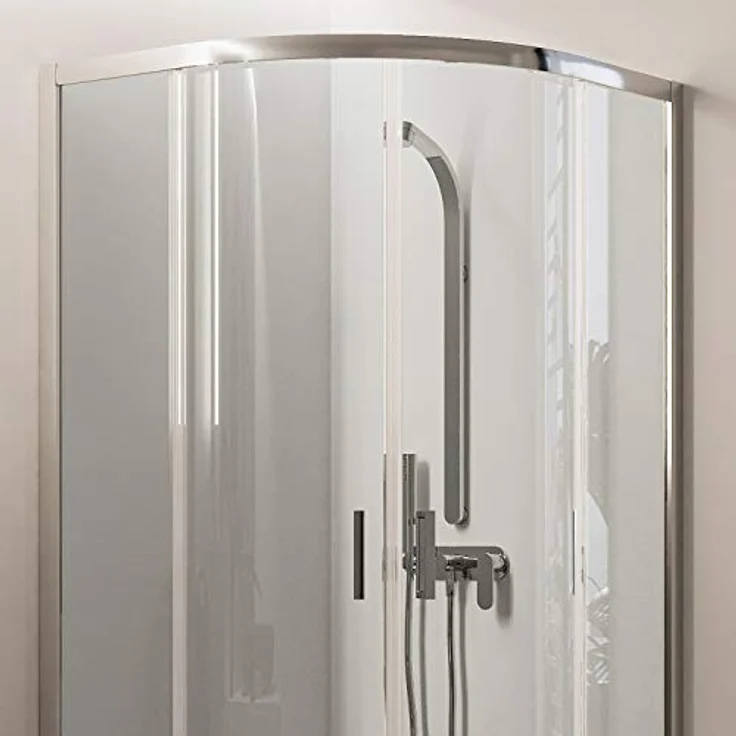 Eckeinstieg Duschkabine Runddusche 80x80 H198 Transparent 6mm Glas Mod. Ready – Bild 4