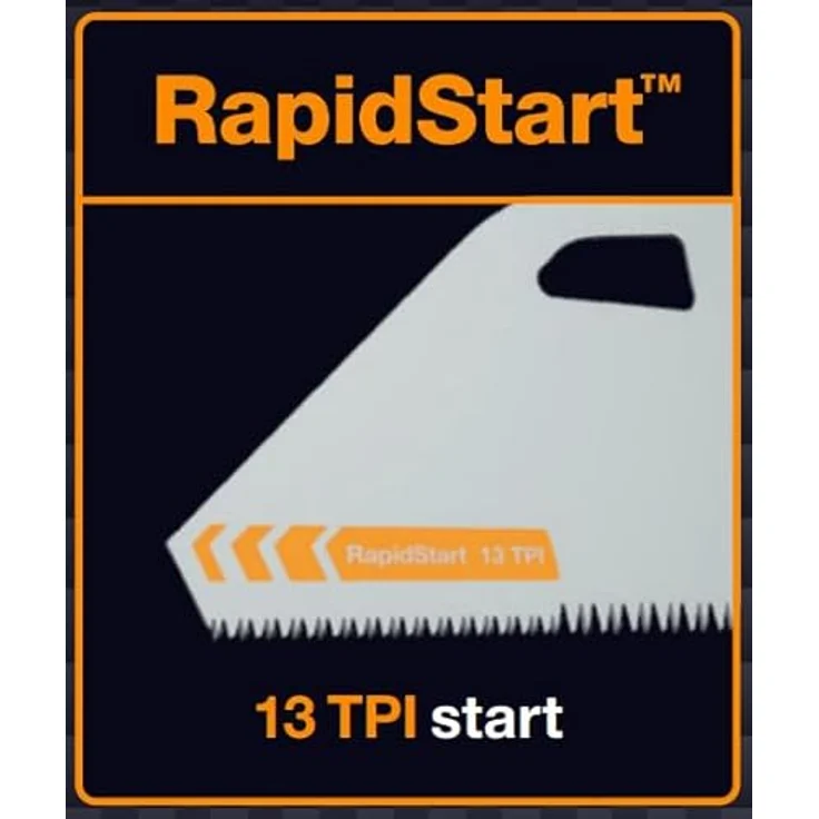 Fiskars Pro Handsäge für weiches Holz, Sägeblattlänge: 55 cm, 11 TPI, Schwarz/Orange, PowerTooth, 1062918 – Bild 4