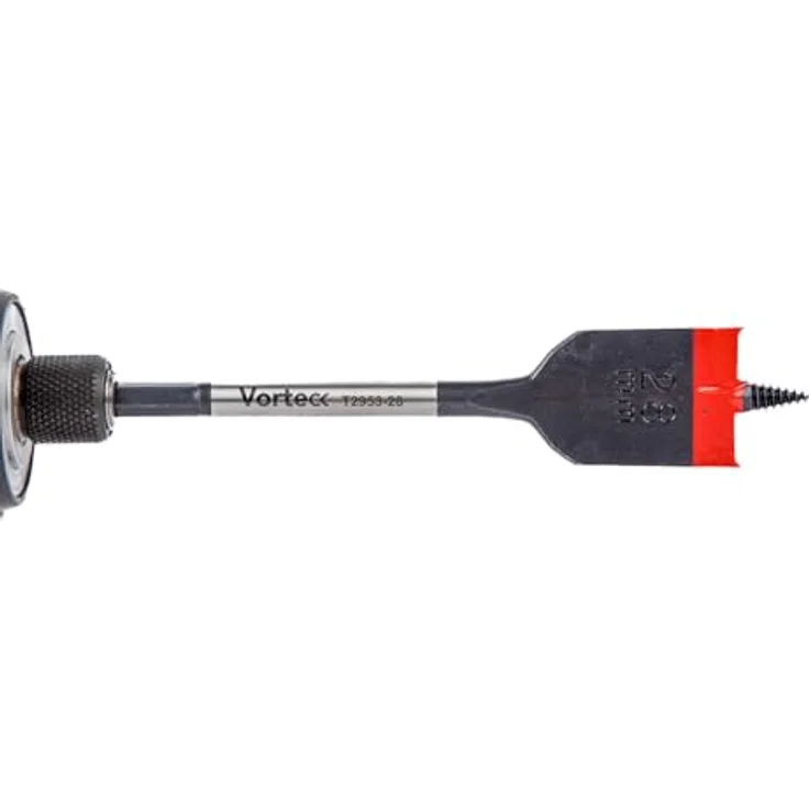 C.K Tools Vorteck Flachfräsbohrer 28 mm x 152 mm, Selbstziehende Gewindespitze, 1/4 Zoll Hex Quick Lock Schaft, Carbonstahl, schnelles Bohren für Holz und Kunststoff, CK T2953-28 – Bild 4