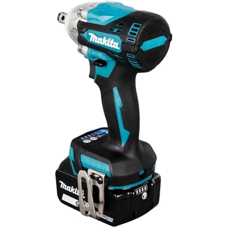 Makita DTW300TJX7 Akku-Schlagschrauber 18V inkl. Schnellladegerät und 2x Akkus BL1850B 5,0 Ah + Schlagnuss-Set im MAKPAC Gr. 2, bürstenloser Motor, XPT - Extreme Protection Technology – Bild 5