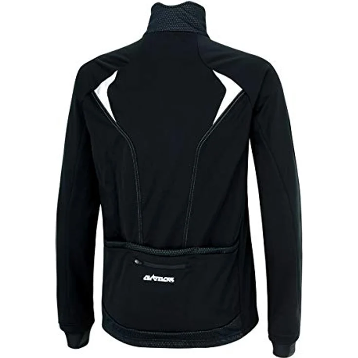 Airtracks Fahrradjacke Herren Thermo Fahrradjacke Pro Team II (Softshell Radjacke für kalte Touren Herbst - Winter) Schwarz - Wasserdicht, winddicht, reflektierende Parts - S M L XL XXL XXXL – Bild 2