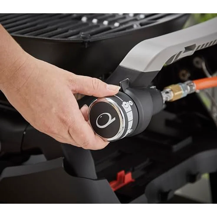 Weber Gasgrill Q1200N, kompakter Grill mit porzellanemailliertem Guss-Grillrost und Fettauffangschale, schwarz – Bild 14