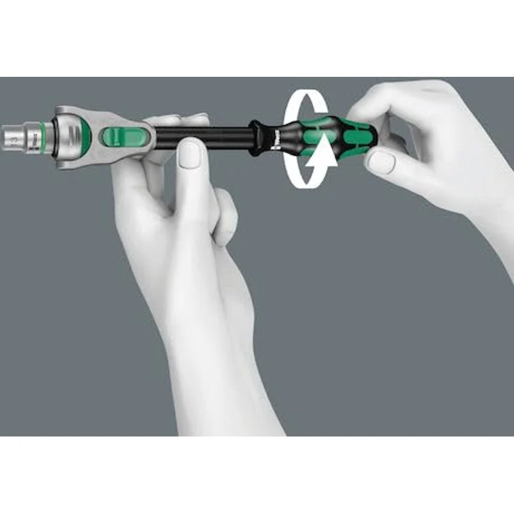Wera Schraubendreher 05003531001, Zyklop Verlängerung mit flexible-lock und Freilaufhülse – Bild 7