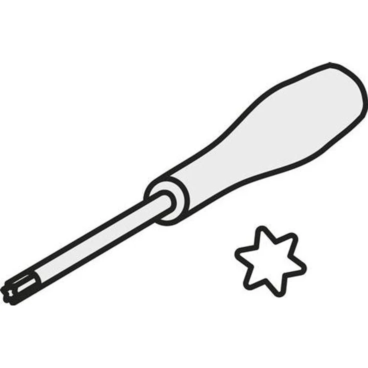 Pramet Torx-Schraubendreher ISO SDR T09, Pin-Torx, Bruttogewicht 44,5g