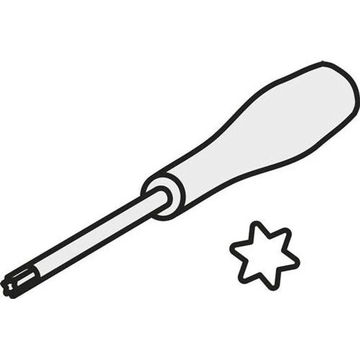 Pramet Torx-Schraubendreher ISO SDR T09, Pin-Torx, Bruttogewicht 44,5g