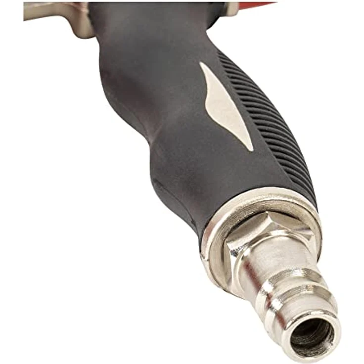 STIER Ausblaspistole mit Wechseldüse und Flow Control, stufenlos regulierbar, Betriebsdruck 6,3 bar, Luftanschluss 1/4 Zoll, ergonomischer Gummigriff – Bild 5