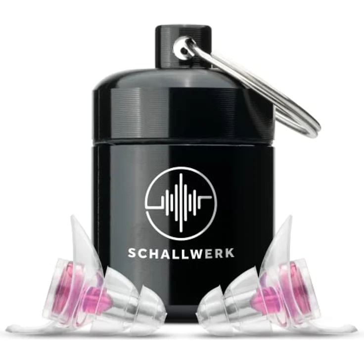 Schallwerk ® Women+ | unauffällige Gehörschutz Ohrstöpsel – dämpfen Lärm & erhalten Tonqualität – Ohrenstöpsel transparent - Earplugs geeignet für Musik, Festival, Arbeit & Lernen - Preisvergleich – Bild 1