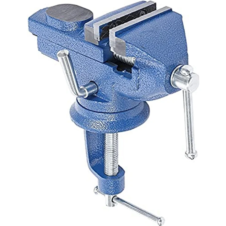 Kraftmann 3056 | Tisch-Schraubstock | mit Amboss | Backen 60 mm – Bild 2