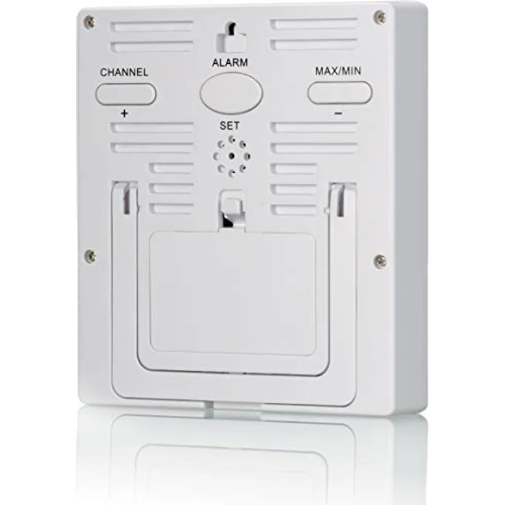 Bresser Temeo Hygro Quadro Thermohygrometer für 4 Messpunkte, weiß, 10.4 x 2.5 x 12 cm – Bild 5