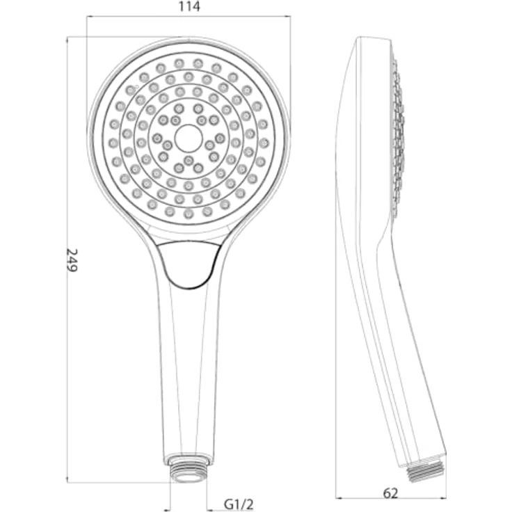 OTTO Villeroy & Boch Verve Showers Handbrause mit drei Strahlarten, Chrom – Bild 5