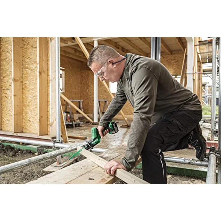 Hikoki Akku-Tigersäge CR18DAW2Z, Säbelsäge, Reciprosäge, Fuchsschwanz, Stichsägeblätter, 18 Volt – Bild 5