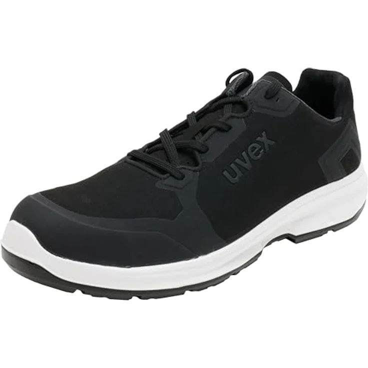 Uvex uvex 1 sport Halbschuh S3L SRC, Sicherheitsschuh mit atmungsaktivem Hightech-Mikrovelours, schwarz – Bild 1