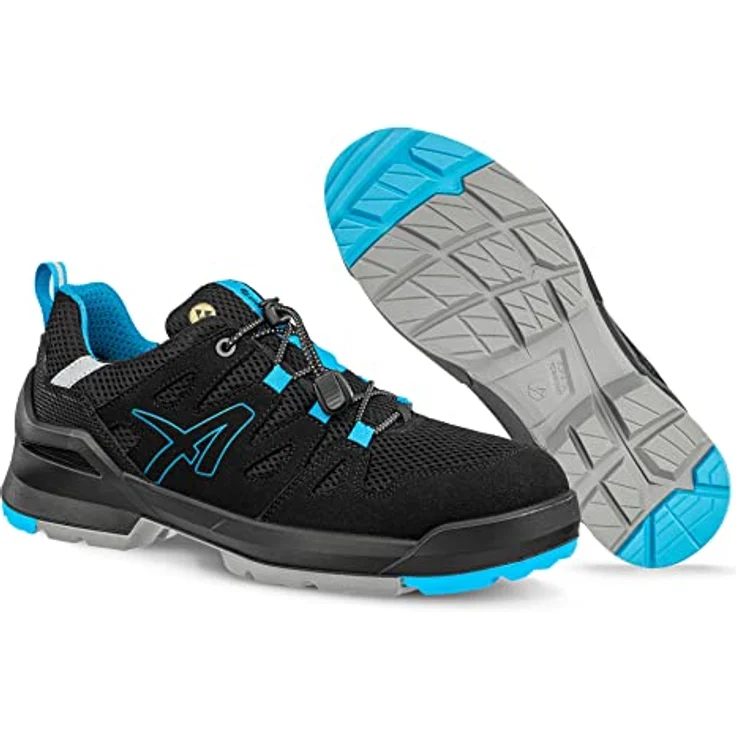 Albatros FASTPACK LOW, Sicherheitsarbeitsschuh in Schwarz-Blau, Größe 38 – Bild 5