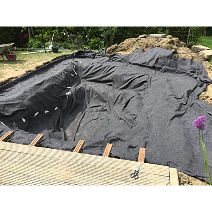 16m² Teichvlies 1000g Teich Schutzvlies für Teichfolie – Bild 7
