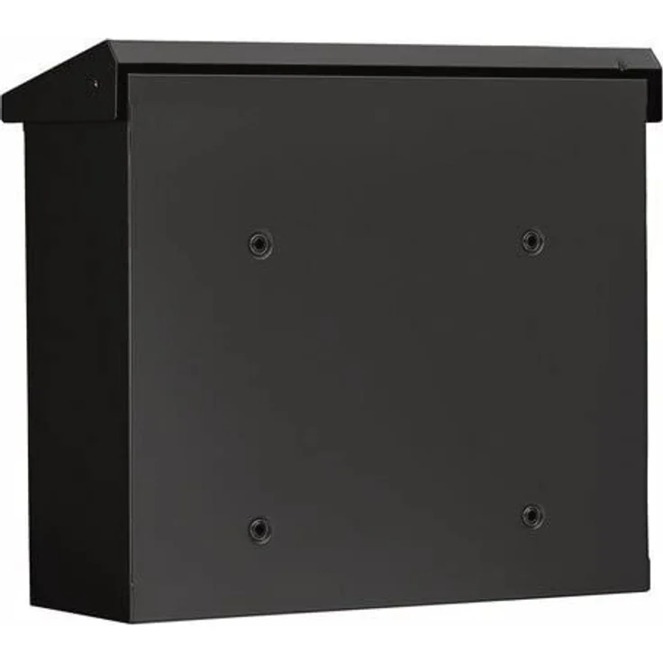 BURG-WÄCHTER Briefkasten mit aufklappbarem Regendach, A4 Einwurf-Format, EU Norm EN 13724, Verzinkter Stahl, Comfort 913 S, Schwarz – Bild 4