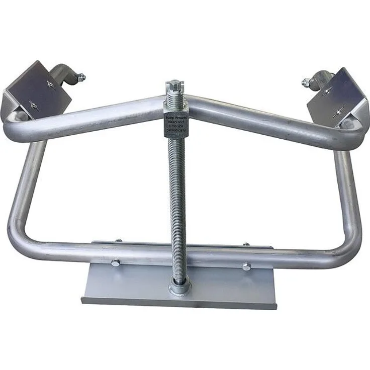 Milenco Wagenheber Leveller 2776, Aluminium mit Ratsche für 13 bis 16 Zoll Räder, silber, Traglast 1000 kg pro Reifen