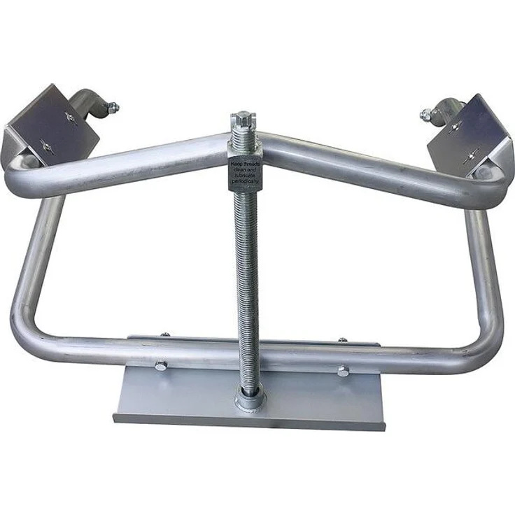Milenco Wagenheber Leveller 2776, Aluminium mit Ratsche für 13 bis 16 Zoll Räder, silber, Traglast 1000 kg pro Reifen
