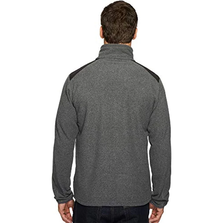 Fjällräven Fleecejacke Sten, Recycling-Polyester in melierter Optik, schwarz – Bild 3