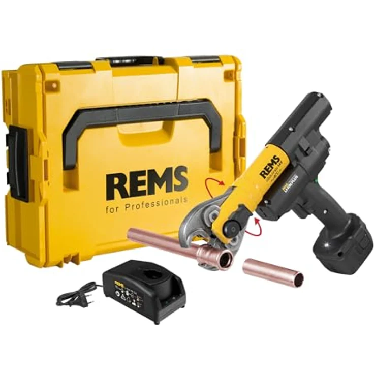 Rems Mini-Press ACC Basic-Pack, Akku Radialpresse 14V mit Li-Ion Akku und Schnellladegerät, kompatibel mit REMS Presszangen – Bild 1