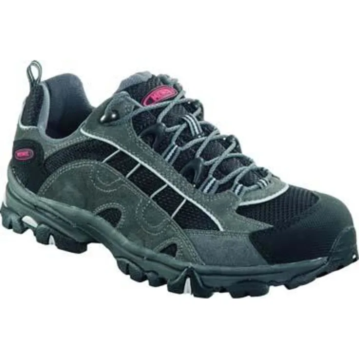 Meindl Freizeitschuh Magic Men 2.0, robuster Outdoorschuh aus hochwertigem Leder, Gr. 39,5/6, anthrazit/rot