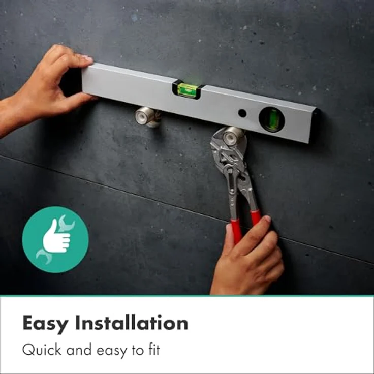 hansgrohe Vivenis Original, Duscharmatur Aufputz für 1 Verbraucher, Mischbatterie Dusche, Einhebelmischer, Mattweiß, mit Keramikmischsystem und Schalldämpfer – Bild 3