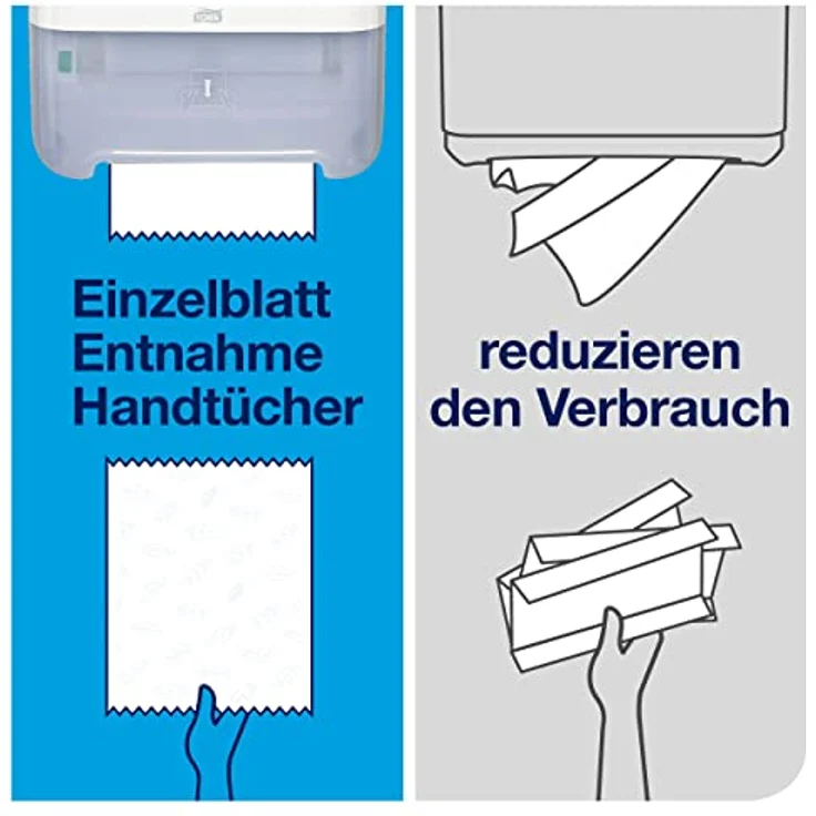 Tork Matic H1 Dispenser, Papierhandtuchspender mit hoher Kapazität und modernem, hochglänzendem Gehäuse in Schwarz oder Weiß – Bild 6