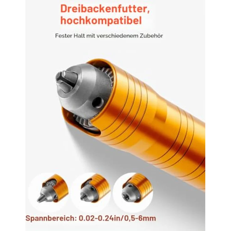 VEVOR Flexwellen-Schleifgerät 1000 W, 30.000 U/min, multifunktionale Hängeschleifmaschine mit 31-teiligem Zubehör und Fußpedal, ideal zum Schnitzen, Polieren und Bohren – Bild 3