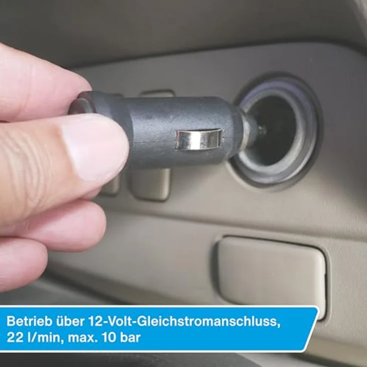 Cartrend Kompressor 10 Bar, Luftpumpe mit Abschaltautomatik und LED Arbeitsleuchte – Bild 4