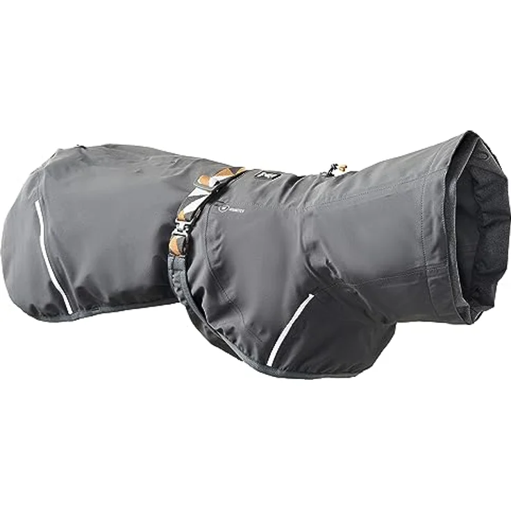 Hurtta Mudventure Coat ECO Regenjacke grau, Größe 30 - recyceltes Material, wasserdicht, verstellbar – Bild 1
