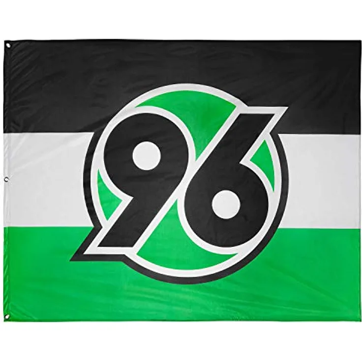 H96 Hissfahne Schwarz-Weiß-Grün