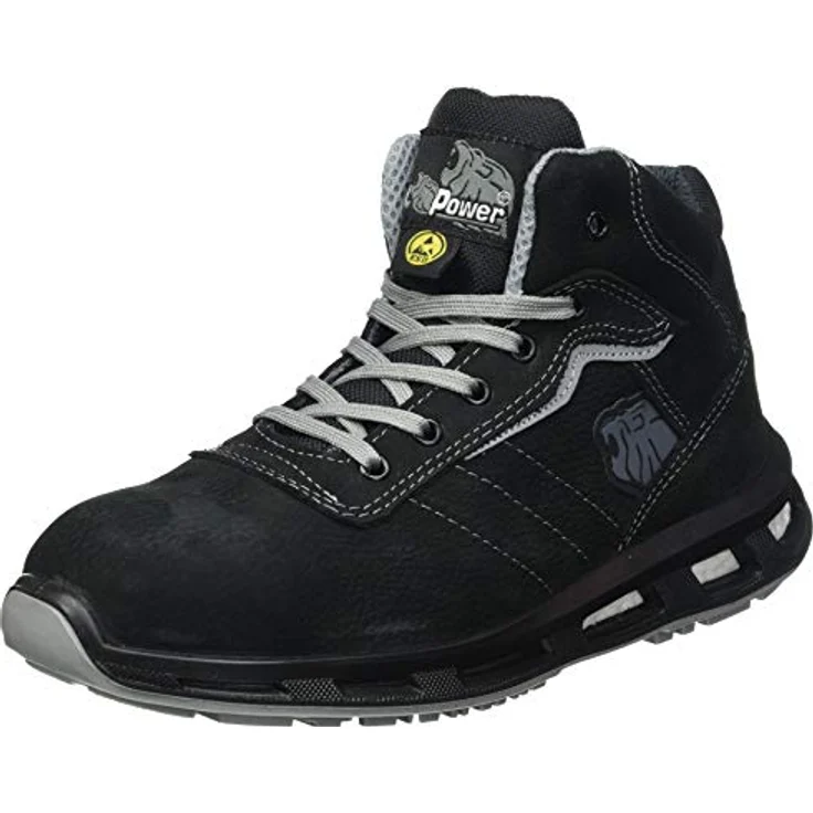 U-Power Sicherheitsstiefel Shape, S3 SRC ESD, Größe 41, schwarz, Nubukleder, durchtrittssicher, atmungsaktive Aluminiumkappe, rutschfeste PU-Sohle – Bild 1