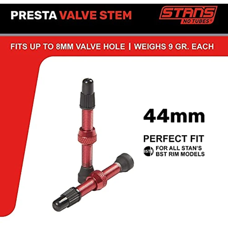 NoTubes Universal Ventil Presta, 44mm - Rot .. – Bild 3