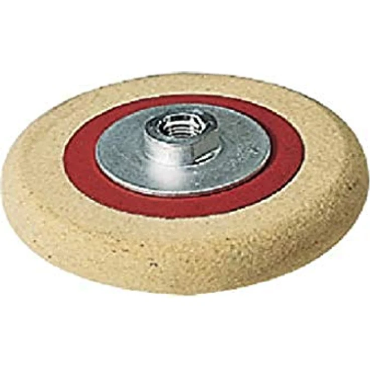 Flex Poliermaschine Flex Filzteller mit Gewindeflansch M 14, 125 Ø, 122726 - Hochglanzpolieren von Edelstahl mit Fiberrücken (Flex) – Bild 2