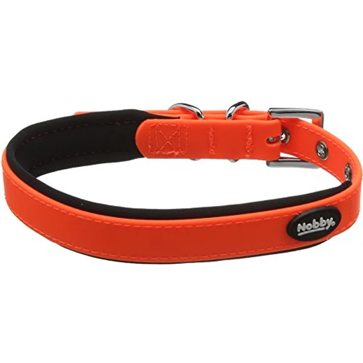 Nobby Halsband Cover, neon orange L: 45-55 cm, B: 25 mm, 1 Stück – Bild 1