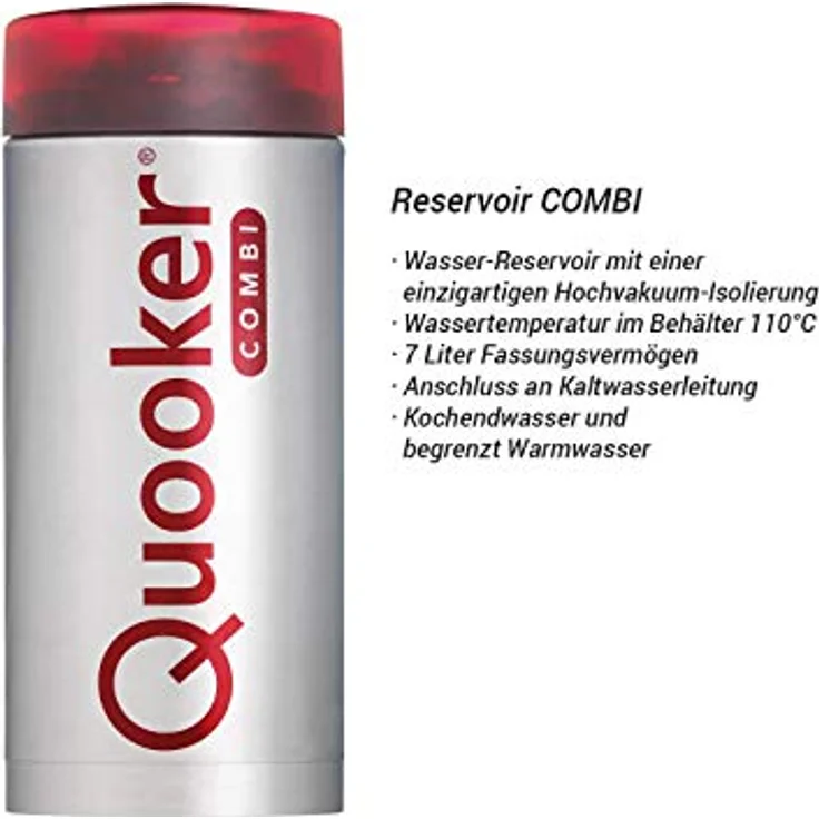 QUOOKER Flex Küchenarmatur, schwarz, mit COMBI Reservoir (7L) & CUBE, inklusive 7 Jahre Garantie – Bild 5
