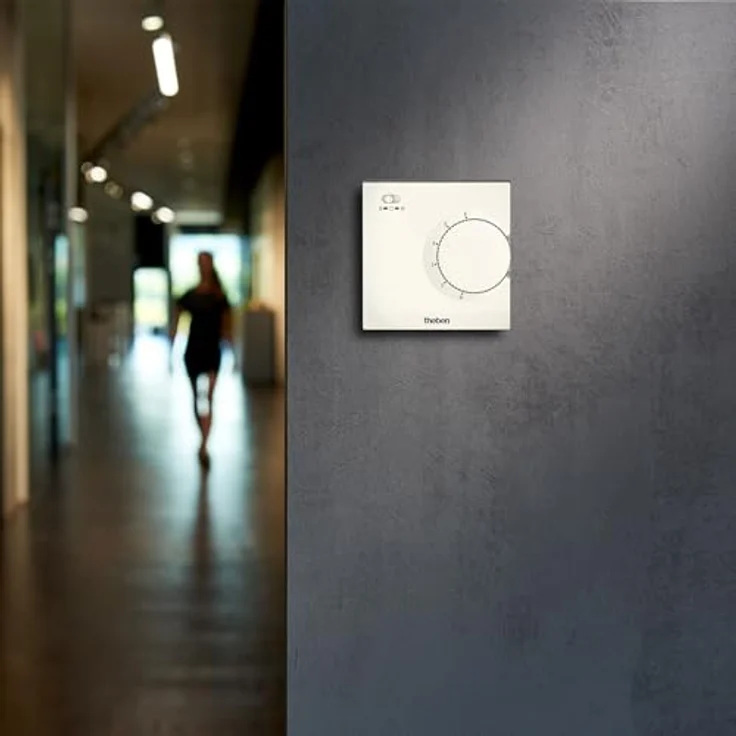 Theben Ramses 701 S, elektronisches Raumthermostat mit Snap-Funktion, Wandmontage/Aufputz, Solltemperatur-Begrenzung – Bild 4