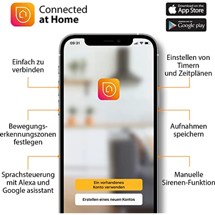 Smartwares Überwachungskamera CIP-39902 – WiFi – Integrierter Scheinwerfer – 2K Videoauflösung – 2-Wege-Kommunikation – Bewegungsmelder – Nachtsicht – Bild 5