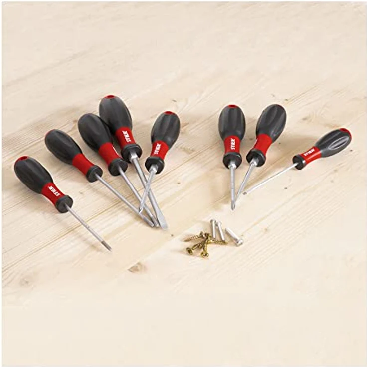 STIER Schraubendreher-Satz Big Pack 13-teilig mit SilverTip-Spitze, 3K-Kraft-Griff und Schlitz-, Phillips-, Pozidriv- und Torx-Schraubendrehern – Bild 3