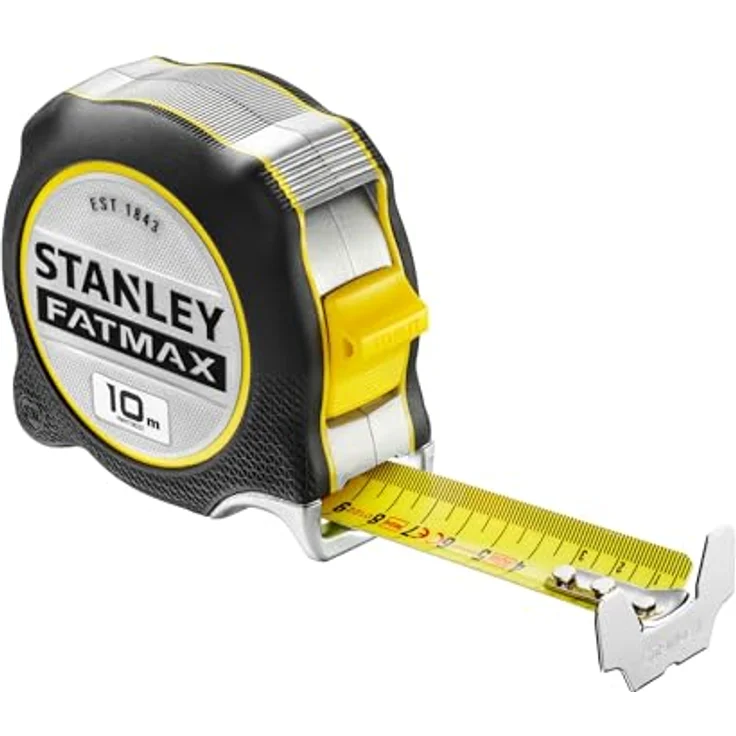Stanley FATMAX Bandmaß XTREME 10m mit integrierter Fingerbremse und BLADEAMOR-Überzug, extra großer Haken, beidseitig bedruckt, Bi-Material Gehäuse - FMHT38232-0 – Bild 2