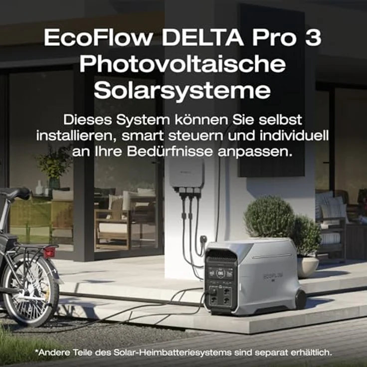 EcoFlow DELTA Pro 3 Tragbare Powerstation, 4096Wh LFP-Batterie, erweiterbar auf 12 kWh, 4000W AC Ausgang, leiser Betrieb mit 30 dB, Solargenerator für den Hausgebrauch – Bild 5