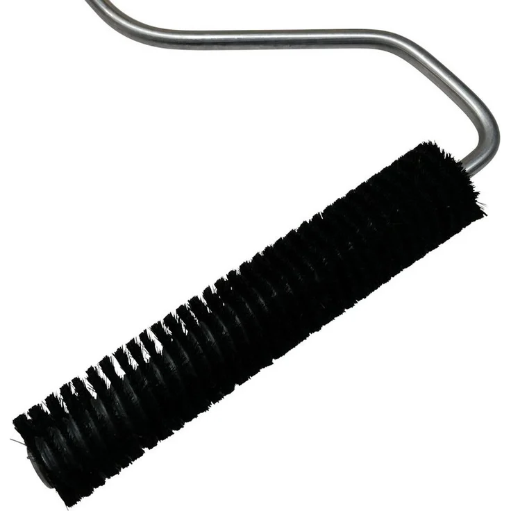 DD Composite Lackroller Borsten Entlüftungsroller, 28x150mm, spiralförmig gewickelte Natur-Borsten für glatte Laminatoberflächen
