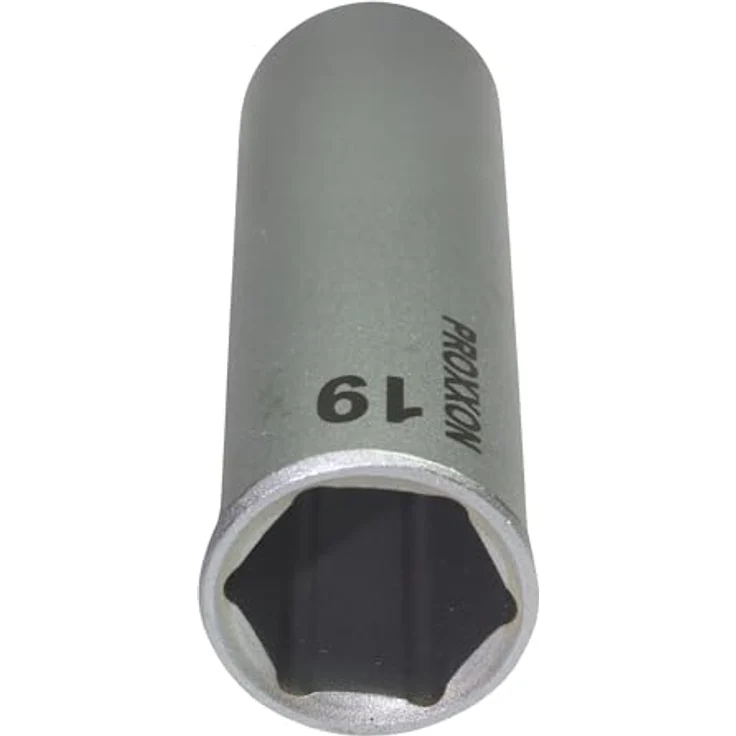PROXXON INDUSTRIAL Bohrer- und Bitset 23364, 1/2'' Steckschlüsseleinsatz, 19 mm, CrV-Stahl, Gesamtlänge 79 mm – Bild 2