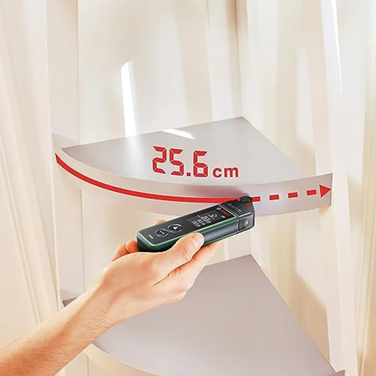 BOSCH Entfernungsmesser Zamo Set, Digitaler Laser - im Karton, 25 m Messbereich, 2 mm Messgenauigkeit - Preisvergleich – Bild 5