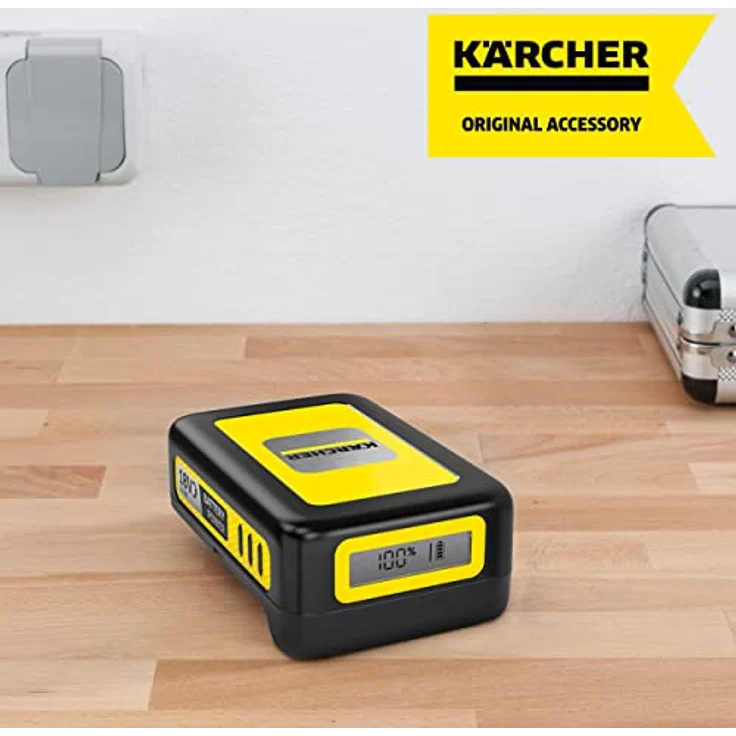 Kärcher Battery Power 18-25, 18 V, 2,5 Ah (Energieverbrauch 45 Wh, Echtzeitanzeige Akku, Lithium-Ionen-Akku, extrem robust, Temperaturmanagement, Strahlwasser geschützt, automatischer Lagermodus) – Bild 3