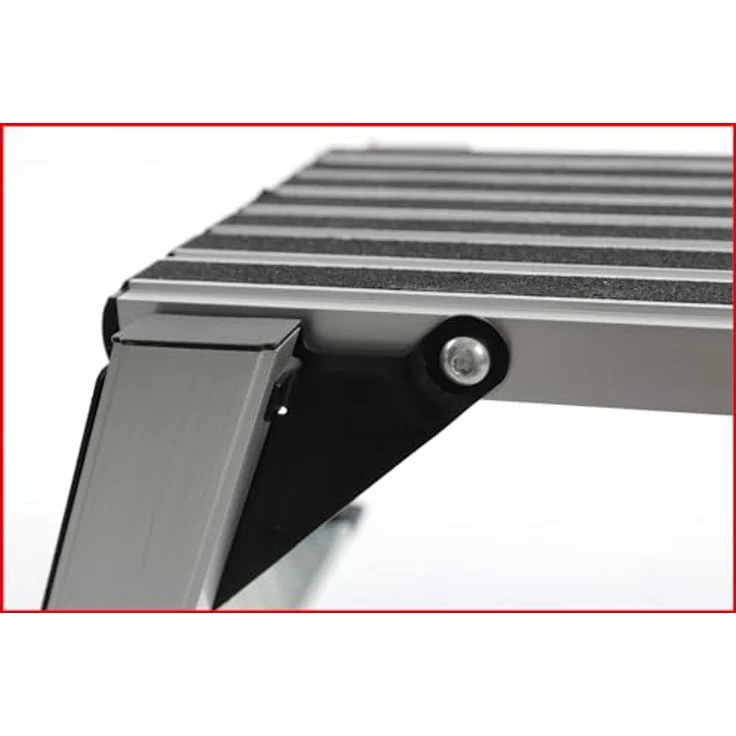 KS Tools Plattformleiter, 127 cm Aluminium-Arbeitsplattform mit rutschfester Oberfläche und Sicherheitsverriegelungen – Bild 10