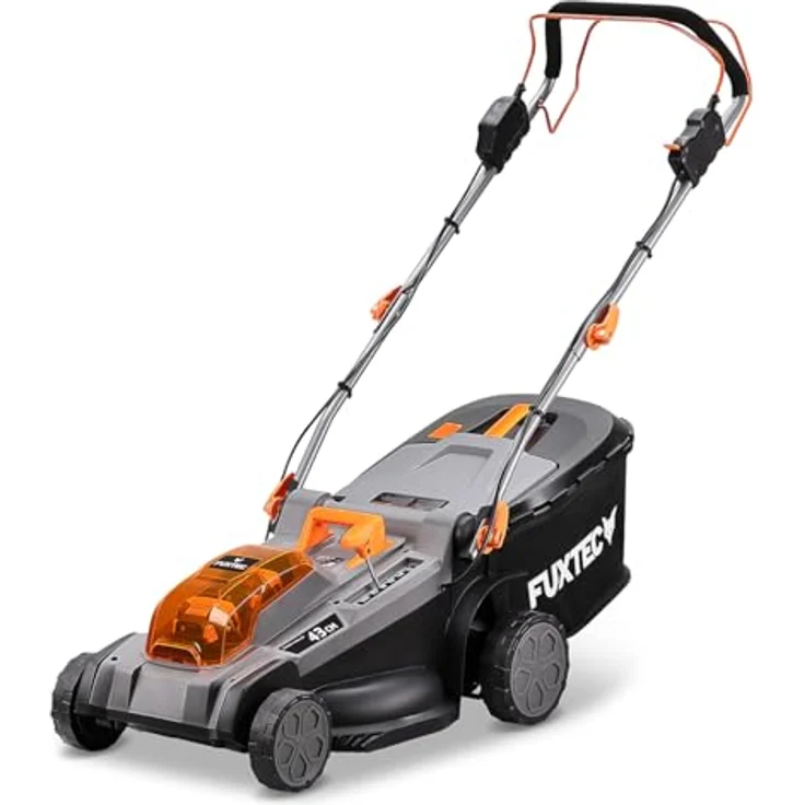 FUXTEC FX-E2RM43PRO Akku-Rasenmäher 40V (2x20V) mit 2x5Ah Akku & Ladegerät, Radantrieb, 43 cm Schnittbreite, 3-in-1 Mulchfunktion – Bild 7